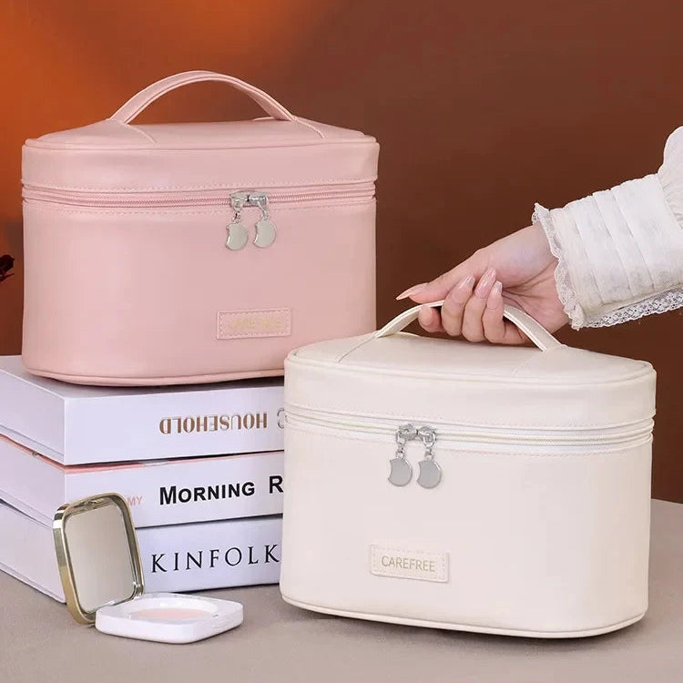 Geantă de machiaj cu deschidere largă