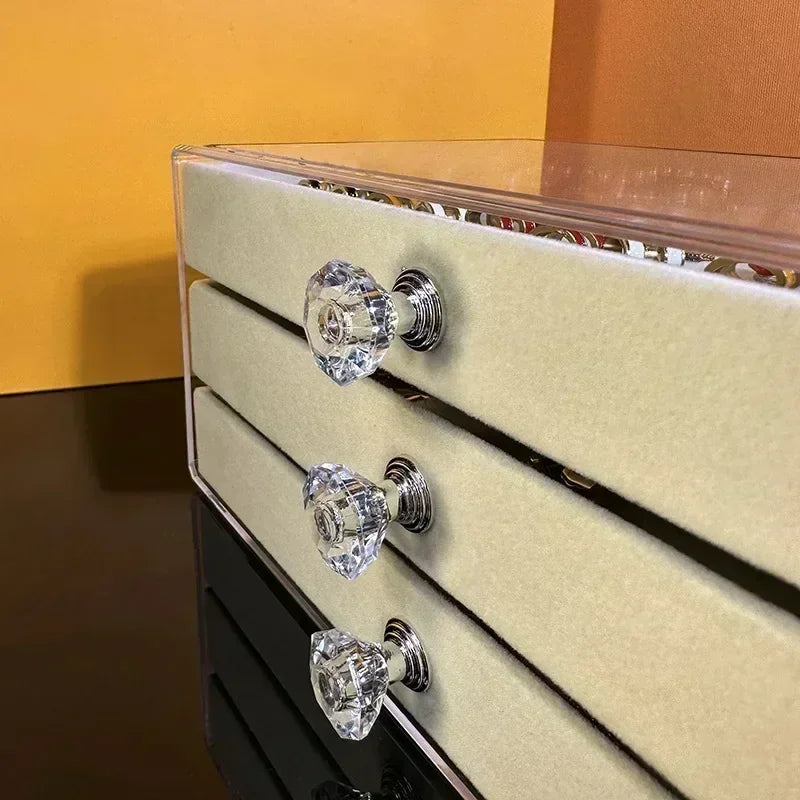 Cutie de bijuterii cu trei sertare